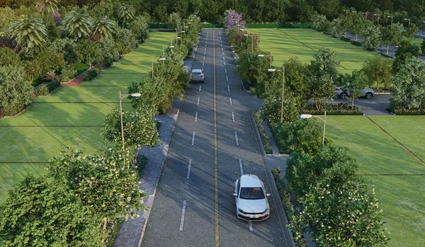 Bulwark Highgrove entrance arch and gated entry render in Devanahalli, North Bangalore
